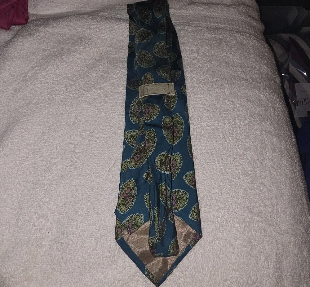 Christopher Hayes teal silk